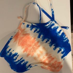 Tie-Die Halter Bikini Top